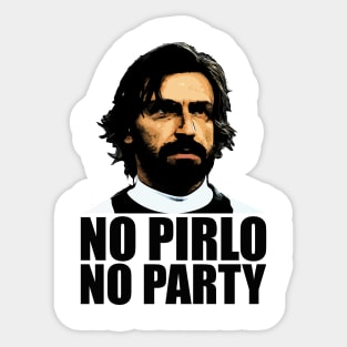 No Pirlo No Party Sticker